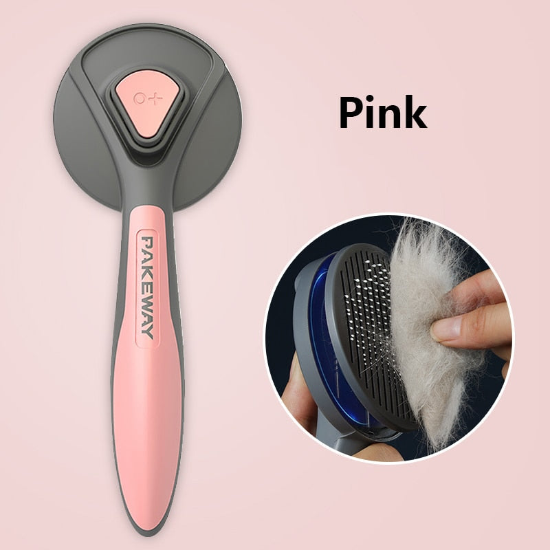 NNEOBA Cat Comb Dog Hair Remover Brush Pet Grooming Slicker Comb Removes Tangled Self Cleaning Pet Supplies Accessories