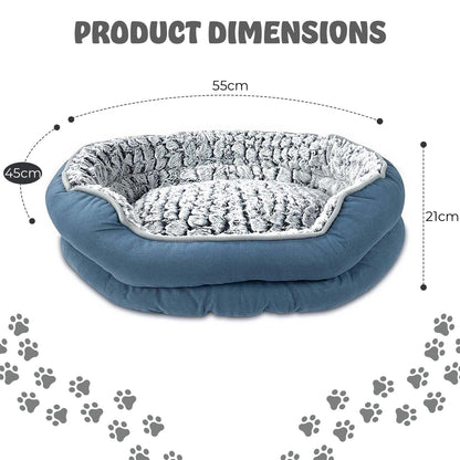 Pet Dog Bed Cat Beds Luxury Soft Washable Puppy Cushion Warm Pet Basket-S M L