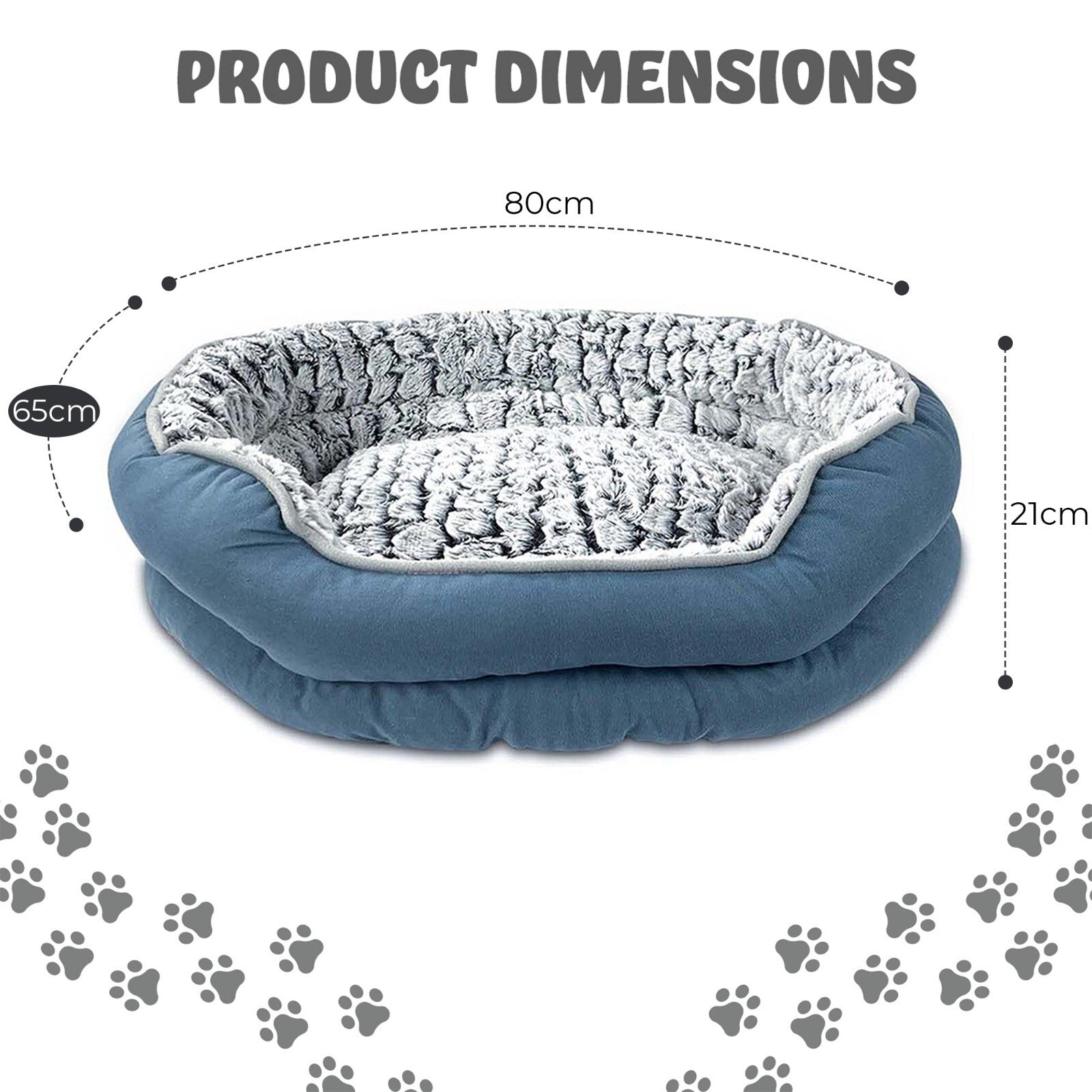 Pet Dog Bed Cat Beds Luxury Soft Washable Puppy Cushion Warm Pet Basket-S M L