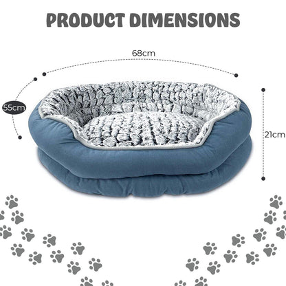 Pet Dog Bed Cat Beds Luxury Soft Washable Puppy Cushion Warm Pet Basket-S M L