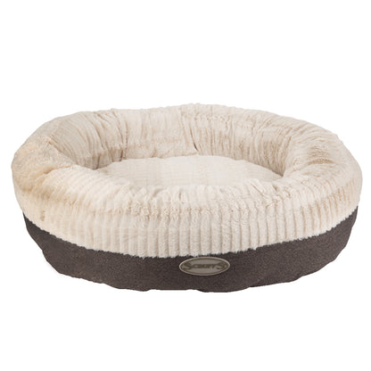Ellen Donut Dog Bed (in Tan, Pink or Grey) by Scruffs