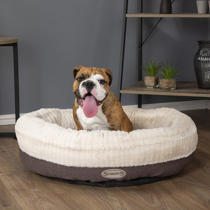 Ellen Donut Dog Bed (in Tan, Pink or Grey) by Scruffs