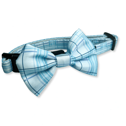Oxford "Oasis" Dog Bow Tie – by Flossie & Floof-2