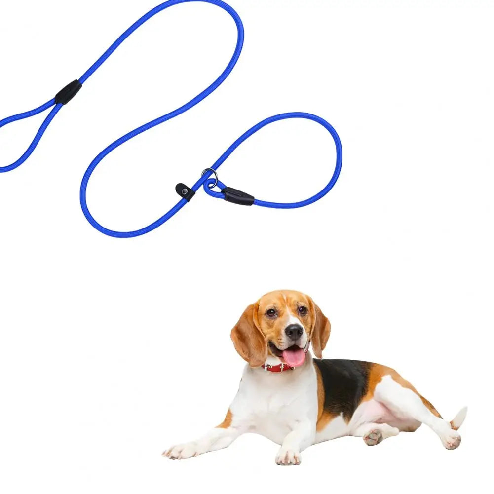Dog Leash Strong Slip Lead Adjustable Loop High-density Nylon Braided Rope  Training Leash for Large Medium Small Dogs