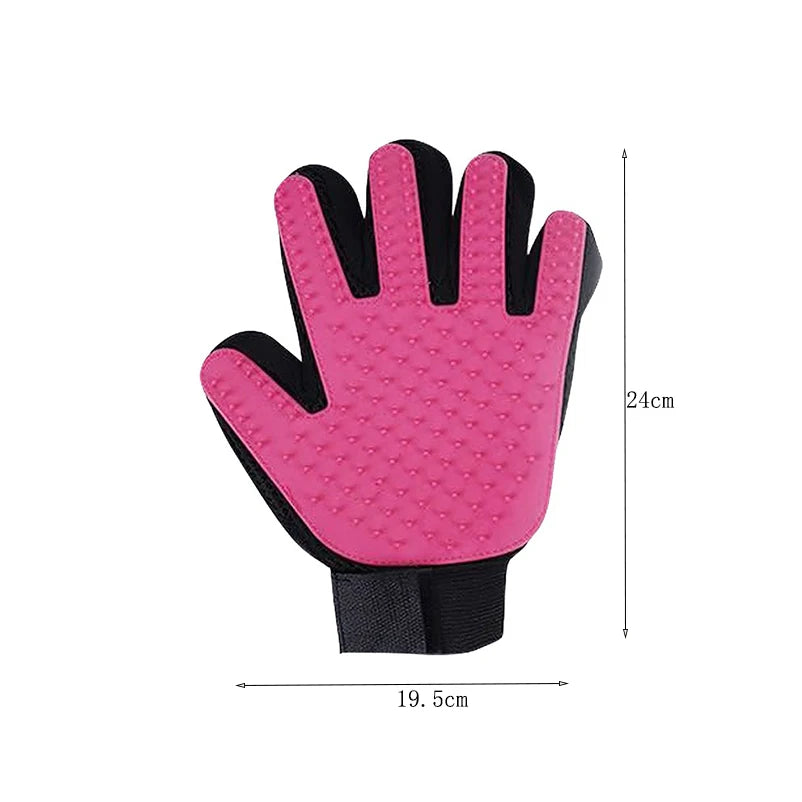 Popular hot selling pet dogs and cat hair combing gloves sturdy and durable effective hair combing pet supplies