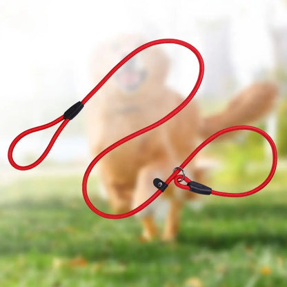 Dog Leash Strong Slip Lead Adjustable Loop High-density Nylon Braided Rope  Training Leash for Large Medium Small Dogs