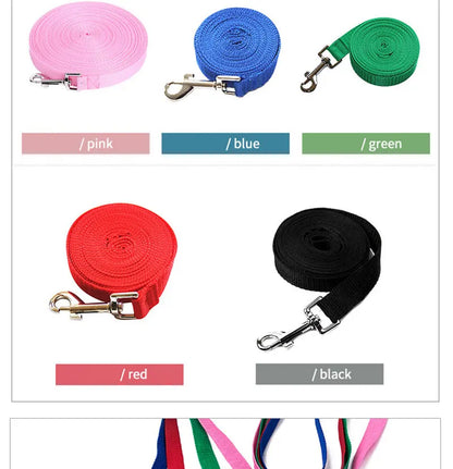 Dog Leash For Medium Large Dogs Pet Puppy Cat Walking Training Lead Rope Big Dog Nylon Rope Long Leashes 6m 10m 15m 20m 30m 50m