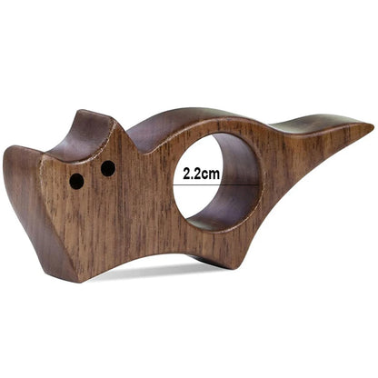 Wooden Pet Cat Dog Reading Bookmark Bookmarks Rings School Supplies Student Pages Guide Marker Marking Sign Book Page Holder