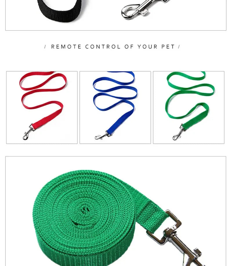 Dog Leash For Medium Large Dogs Pet Puppy Cat Walking Training Lead Rope Big Dog Nylon Rope Long Leashes 6m 10m 15m 20m 30m 50m