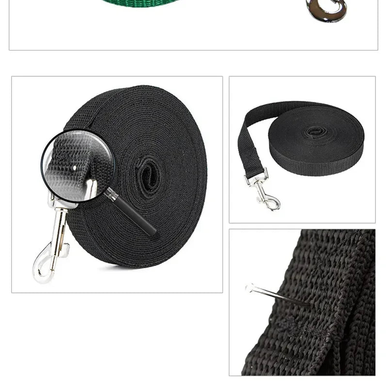 Dog Leash For Medium Large Dogs Pet Puppy Cat Walking Training Lead Rope Big Dog Nylon Rope Long Leashes 6m 10m 15m 20m 30m 50m