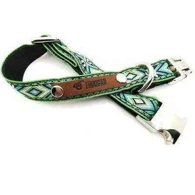 Finnigan Small Dog Collar: Personalised Engraving & Designer Fabrics